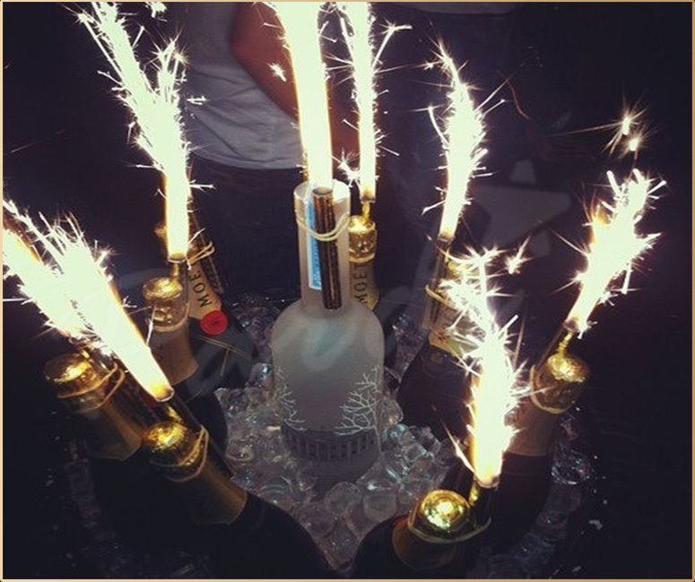 WHOLESALE BOTTLE SPARKLERS - CLUB SPARKLERS